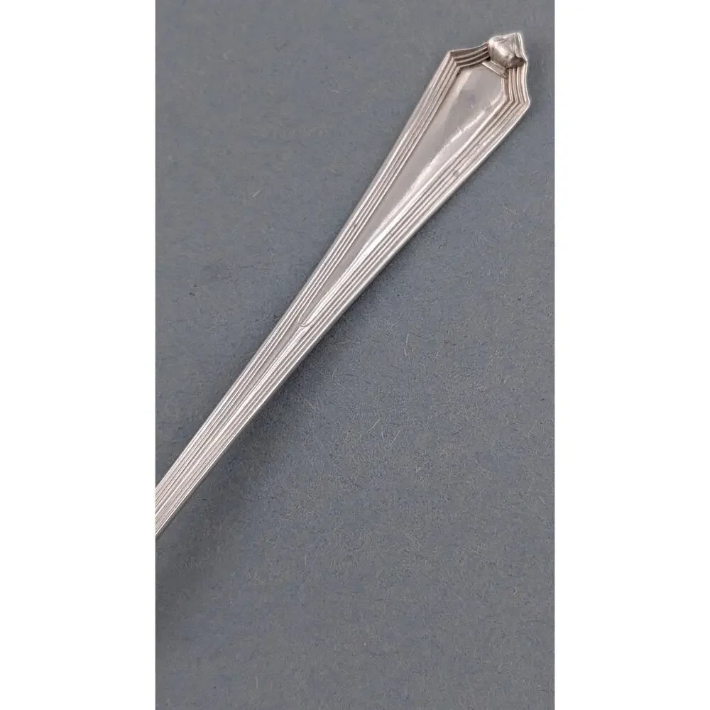 Gorham Sterling Silver Plymouth Olive Serving Spoon Pierced 5-3/4